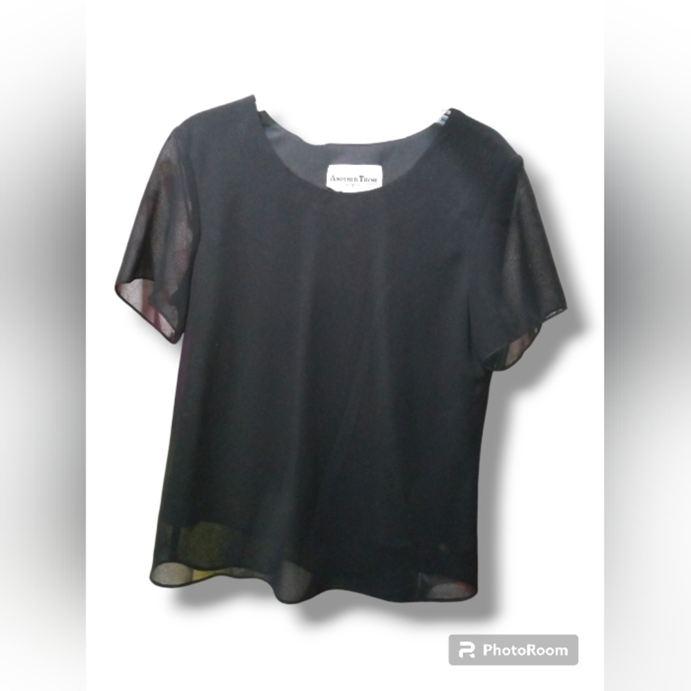 Another Thyme Woman's Black Blouse Size 14
